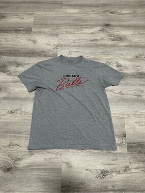 Chicago Bulls New Era Gray Graphic T-Shirt Men’s Medium NBA Tee